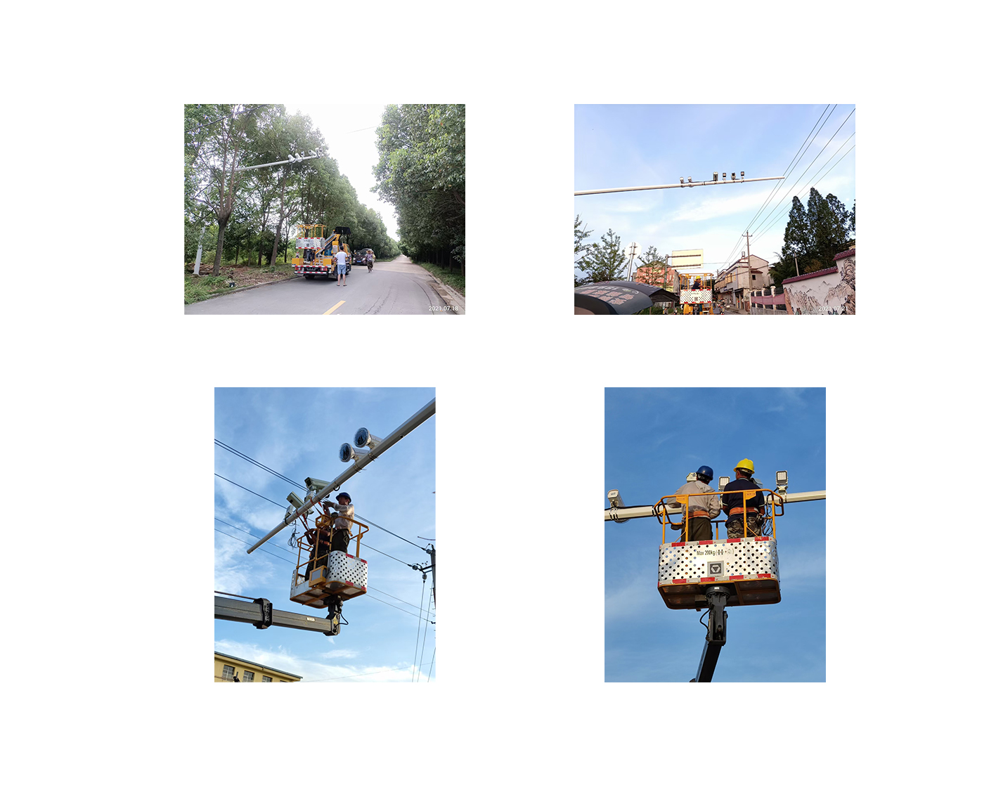 豐上光電新型環保補光燈-項目施工現場